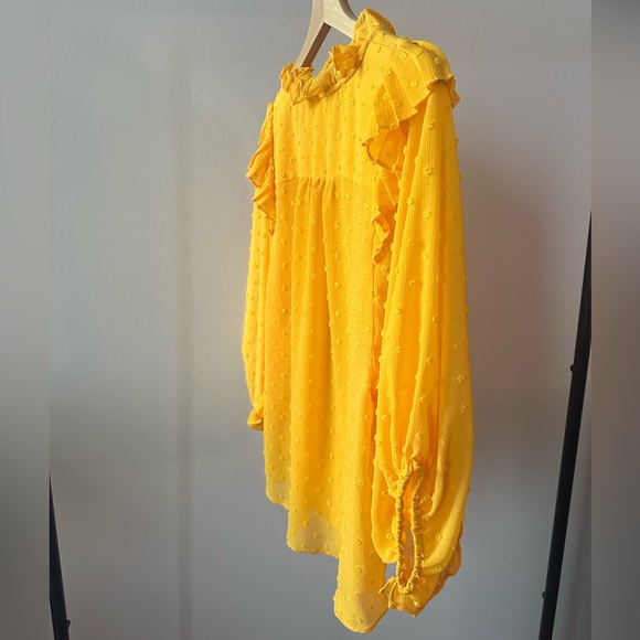 Anthropologie Haida Peasant Mango Ruffle Blouse - Picture 5 of 7